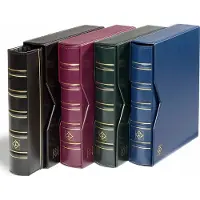 Leuchtturm - Optima Classic - Ringband 4 ringen met Cassette - Zwart - 28 x 25 x 6 cm