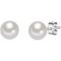 Valero Pearls Oorbellen zilver / parelwit