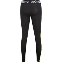 Björn Borg LA Stripe dames tight - performance - zwart / geel - maat L