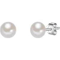 Valero Pearls Parel oorstekers Sterling zilver Gekweekte zoetwaterparels wit