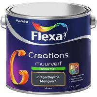 Flexa - Creations Muurverf Extra Mat - Indigo Depths - Mengverf - 2,5 L