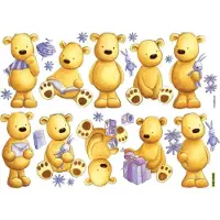 Art For the Home - Beren - 24 Muurstickers - Meerkleurig