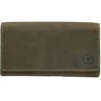 Hide & Stitches Hide en Stitches Overslag Portemonnee RFID Idaho Olijf Groen