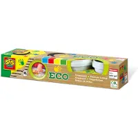 SES Creative - Eco Vingerverf - Makkelijk uitwasbaar - 4 kleuren (set van 4)