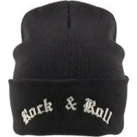 Aim Gebreide muts 'Rock & Roll' zwart