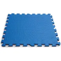 Intex Zwembadbodembeschermers 8 st 50x50 cm blauw