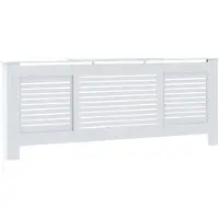 vidaXL Radiatorombouw 205 cm MDF wit