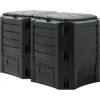 Deuba Compostbak Zwart 800L