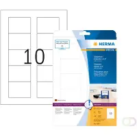 Herma Etiketten 4353 Klevend A4 Wit 70 x 50,8 mm 25 Vellen à 10 Etiketten