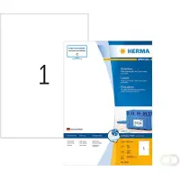 Herma Inkjet-etiketten, A4, 210 x 297 mm, wit, permanent hechtend