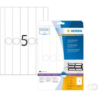 Herma Rugetiket Klevend Smal 5165 34 x 297 mm Wit 25 Vellen à 5 Etiketten