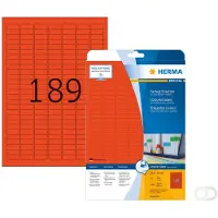 Herma Etiketten 4244 Klevend Rood 2,54 x 1 cm 20 Vellen à 189 Etiketten