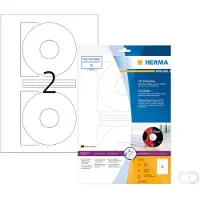 Herma Inkjet-CD-etiketten, A4, Ø 116 mm, permanent hechtend
