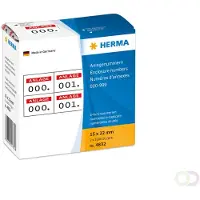 Herma Nummeretiketten 4832 Klevend Rood 15 x 22 mm 1000 Vellen à Etiketten
