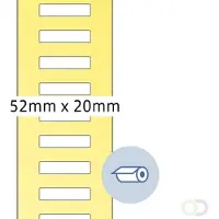 Herma Rol etiketten thermotransfer 52x20 mm wit papier licht glanzend 5000 st.