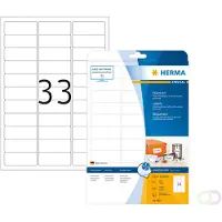 Herma 8837 inkjet etiketten A4 63,5 x 25,4 mm wit (825 etiketten)