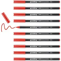 Edding Fineliner edding 1300 medium rood | 10 stuks