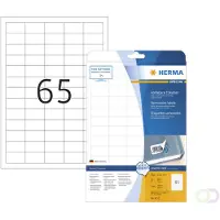 Sans marque HERMA Etiketten wit Movables/verwijd. 38.1x21.2 A4 1625 st
