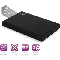 Ewent EW7044 Harde schijf behuizing 2.5" SATA SSD/HDD schroefloos