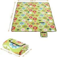 Detex Picknickdeken Bloemen 2x2m