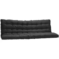 Vente-unique Futon MODULO speciaal zitbank-bed - 135 x 190 cm - Zwart