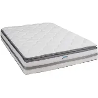 Vente-unique Matras met pocktetveren en geïntegreerd dekmatras CANTERBURY van DREAMEA - 140x190 cm