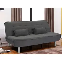 Vente-unique Bedbank MISHAN van stof - grijs