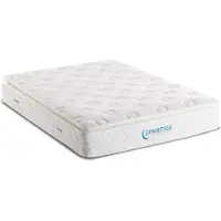 Vente-unique Matras met pocketveren en ge?ntegreerd dekmatras AMERICAN DREAM van DREAMEA - 140x190 cm