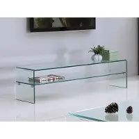 Vente-unique Tv-meubel STILEOS - 1 nis - Gehard glas