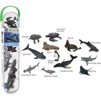 Collecta Figurine Mini Set - 12 Zeedieren - Zeedieren - Handgeschilderd - Miniatuur