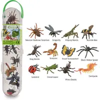 Collecta Figurine Mini Set - 12 Insecten - Insecten - Handgeschilderd - Miniatuur