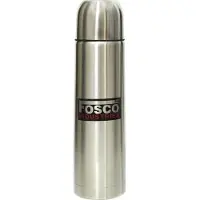 Fosco thermosfles 1 liter chroom