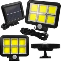ABC-led 4W LED schijnwerper - Met zonnepaneel - 250 Lumen - Met PIR sensor