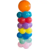 Folat Ballon pilaar kit voet icl base (wit, 120cm)