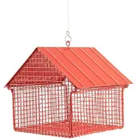 Wildlife Garden Voedersilo Pindavoeder Huis Rood - Wildlife Garden - WG3346 - Voedersilo voor Vogels