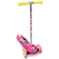 Stamp Minnie mouse 3-wiel kinderstep voetrem meisjes roze/zilver