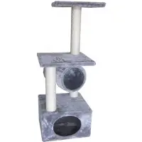 Europet Krabpaal Classic Tree Rodo - Grijs - 38 x 38 x 110cm