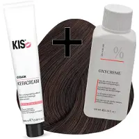 Kis haarverfset - 6H Donker hazelnoot blond - haarverf & waterstofperoxide
