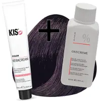 Kis haarverfset - 4C Middel cassis - haarverf & waterstofperoxide