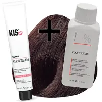 Kis haarverfset - 4RM Donker rood mahonie - haarverf & waterstofperoxide