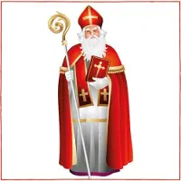 Ambiente 100x Tafel diner/lunch servetten 33 x 33 cm Sinterklaas feest print