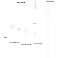 Regn Badset - Geborsteld Koper PVD - Messing - Kranen, Douchekranen, Handdouches - 8720254161150 - Kranen, Douchekranen, Handdouches