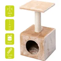 Europet Krabpaal Classic Tree Abey - Beige - 30 x 30 x 60cm