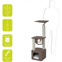 Europet Krabpaal - Okinawa Bruin - Kat krabpaal - EBI - Bruin - Sisal - 431