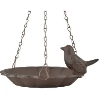 Esschert Design Vogeldrinkschaal Vogelbad hangend - één vogel - Vogelbad en Waterbad - - Bruin - FB378