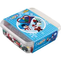 HAMA Beads Hama - maxi beads Christmas 600pcs + plate 8206 in bucket (388749)