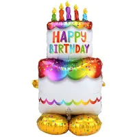 Amscan AirLoonz Happy Birthday folieballon 134cm