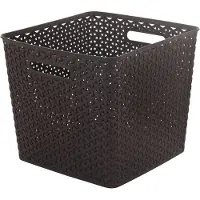 Curver My Style Vierkante Mand 25L - Donkerbruin