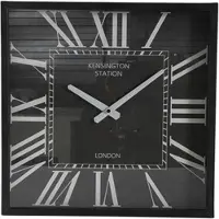 Non-Branded Wandklok Stanly S 8,5 X 40 X 40 Cm Staal Zwart