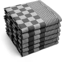 Byrklund Theedoek Clean & Tidy Zwart (Set van 6)